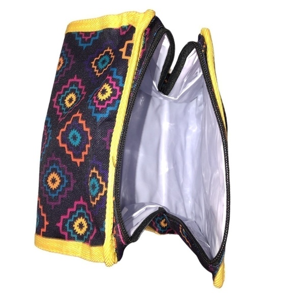 SIETE Lunch Bag O/S Yellow Red Blue Multicolor Unisex Insulated - Picture 8 of 10